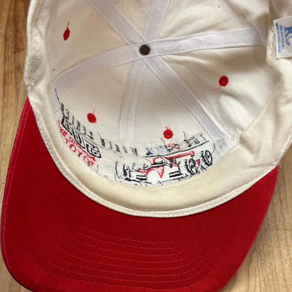 Vintage 1997 CART World Series 500 Inaugural Race Snapback Hat Toyota White Red